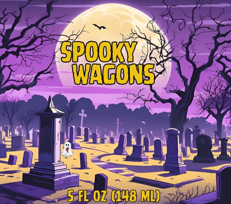 Spooky Wagons label art